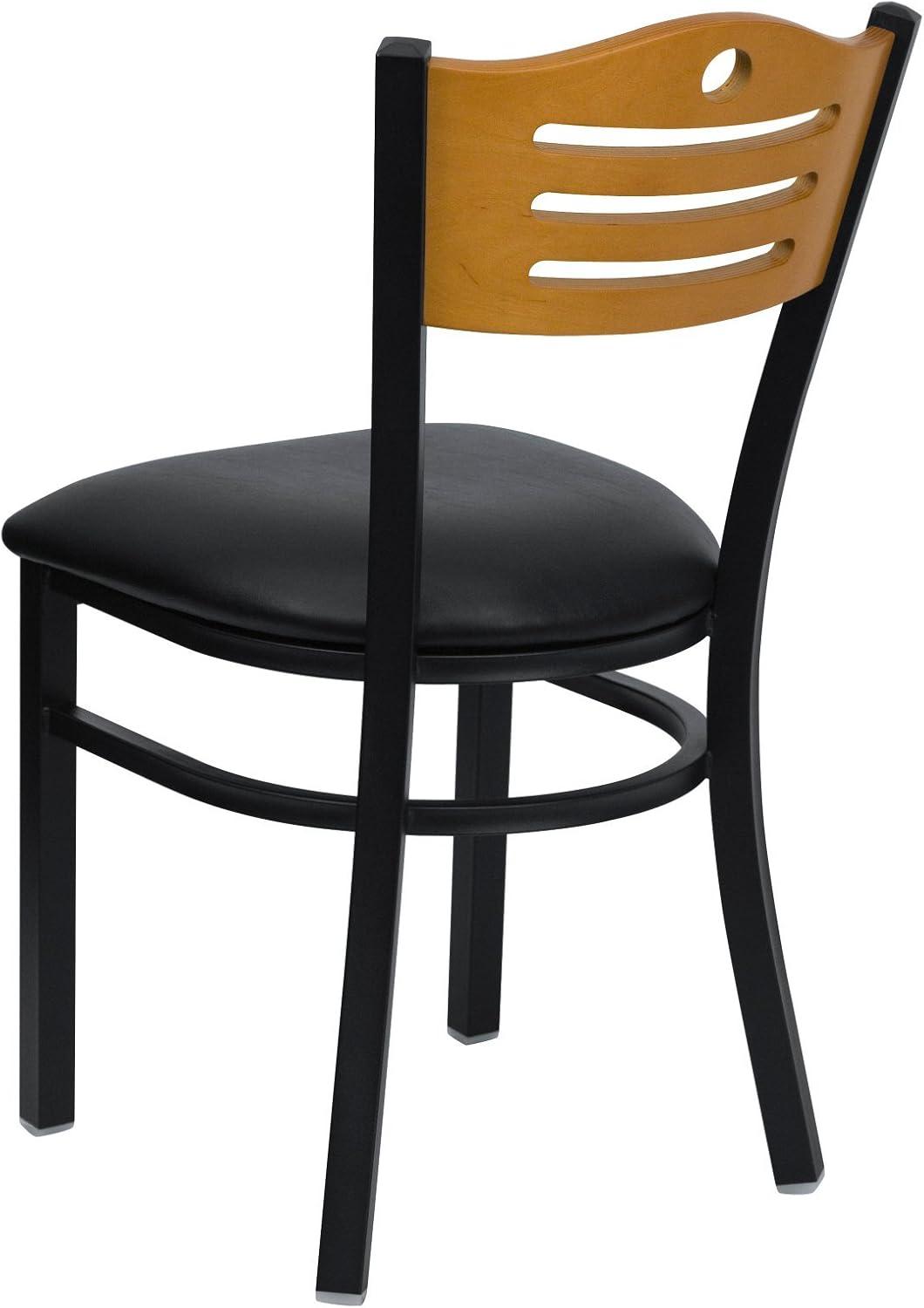 Slat Back Metal Restaurant Chair