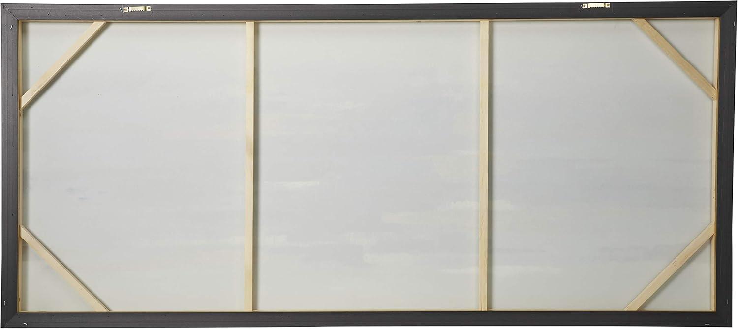 71" x 32" Abstract Framed Wall Art with Gold Frame, by DecMode