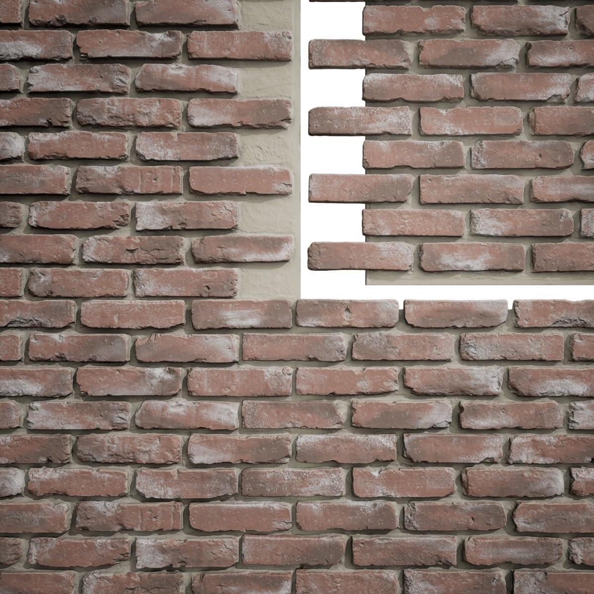 Ekena Millwork EverStone Aged Brick Faux Brick Panel
