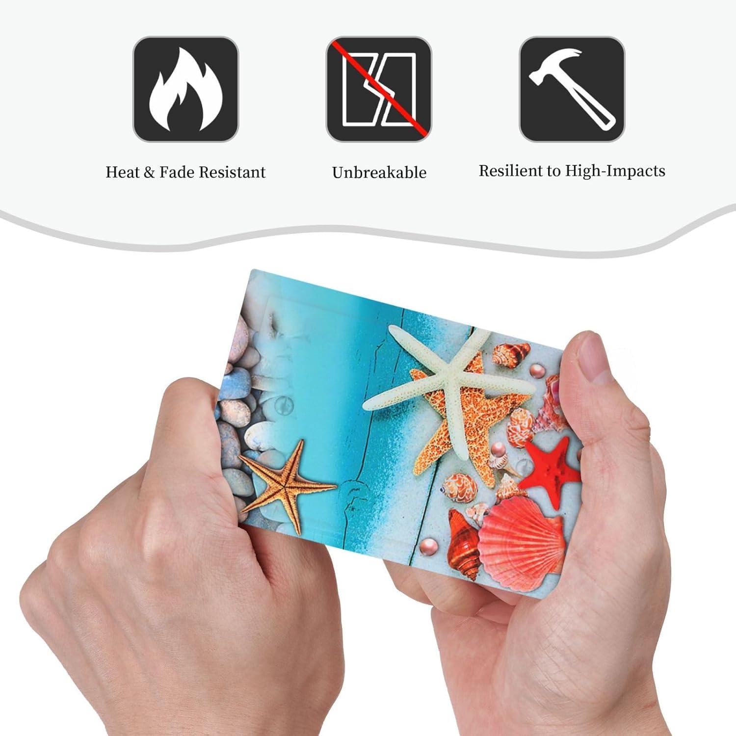 Sunyuer Sea Starfish Beach Decorative Wall Plate, 1 Gang Single Blank Outlet Cover Decorative Switch Plate for Kitchen Bathroom Bedroom, 4.5x2.76 Inch