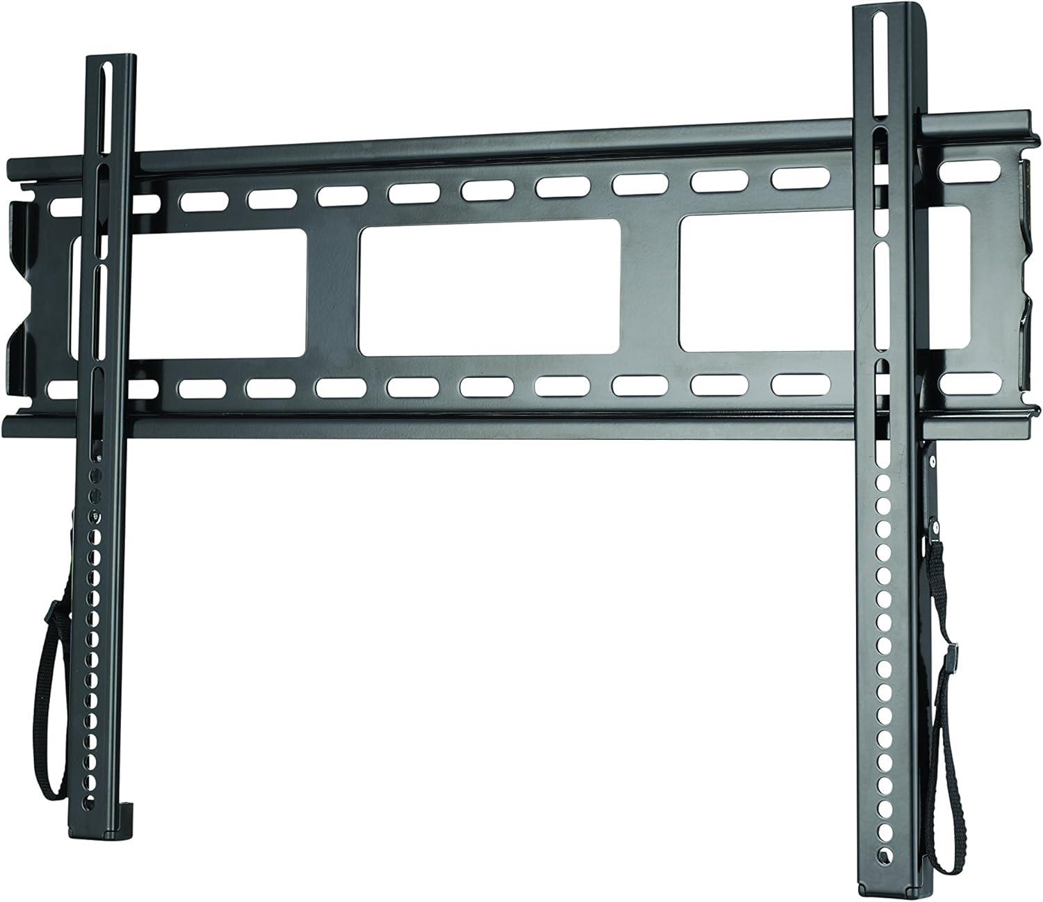 Black Low Profile Fixed Wall Mount Bracket for 37"-80" TVs