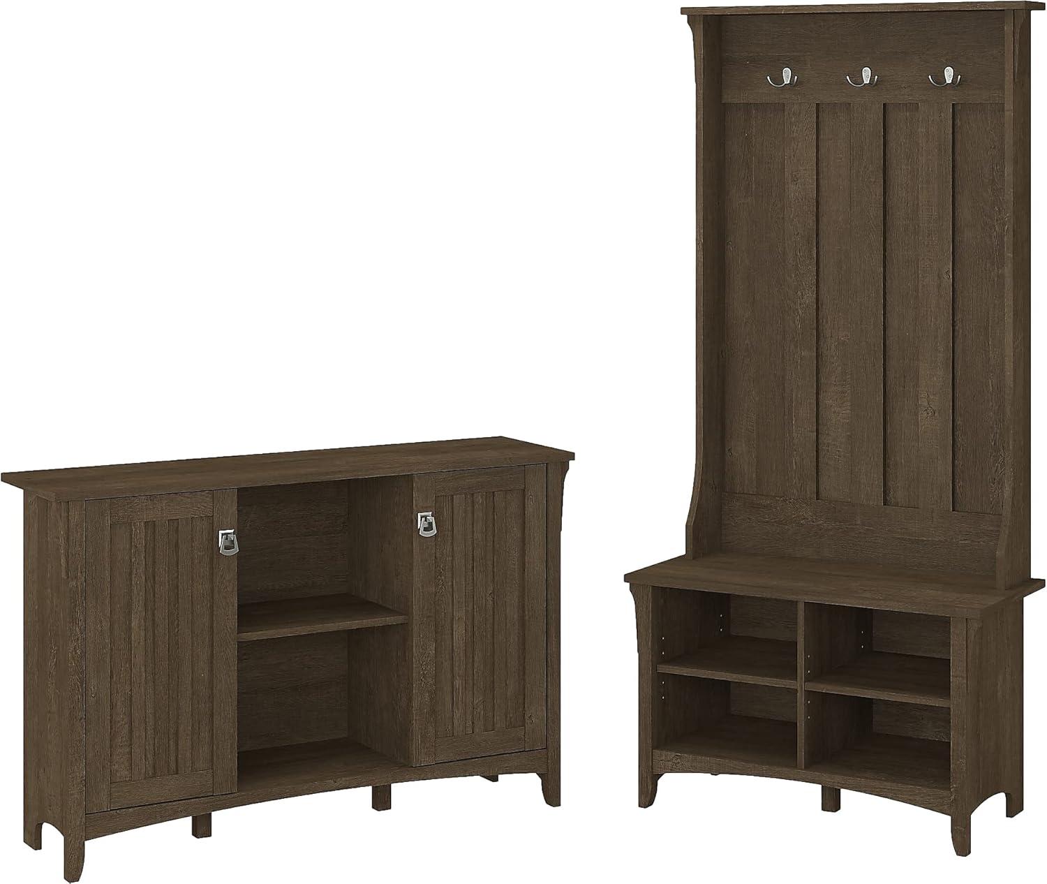 Bush Furniture Salinas Entryway Storage Set, Ash Brown