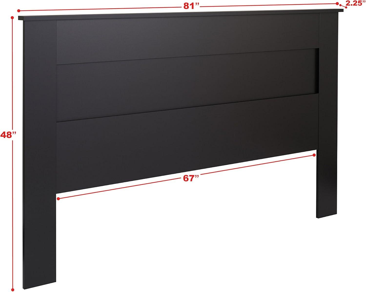 Prepac King Flat Panel Headboard White : 5-Year Warranty, MDF Construction, Spot Clean, King Size