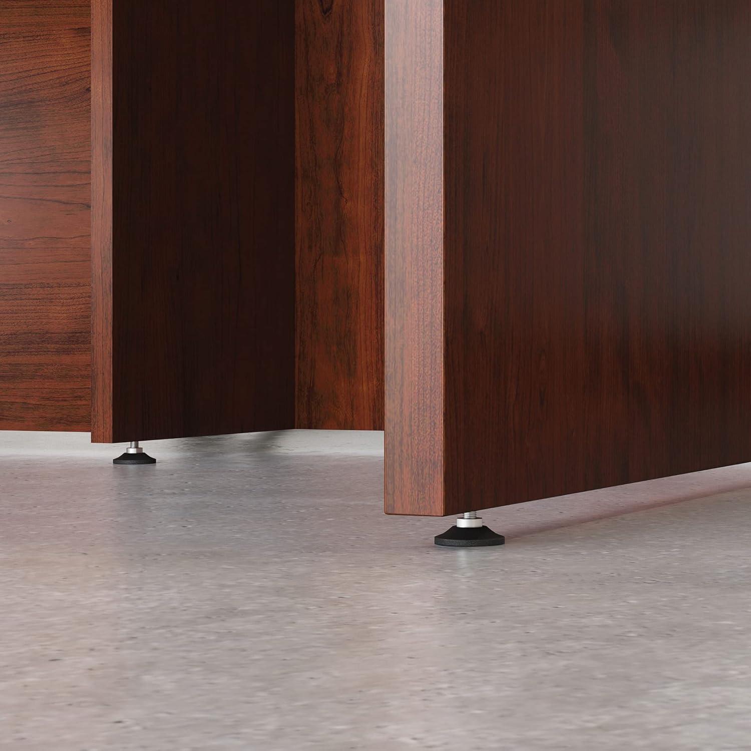 UrbanPro 72" x 36" Bowfront Executive Desk in Classic Cherry