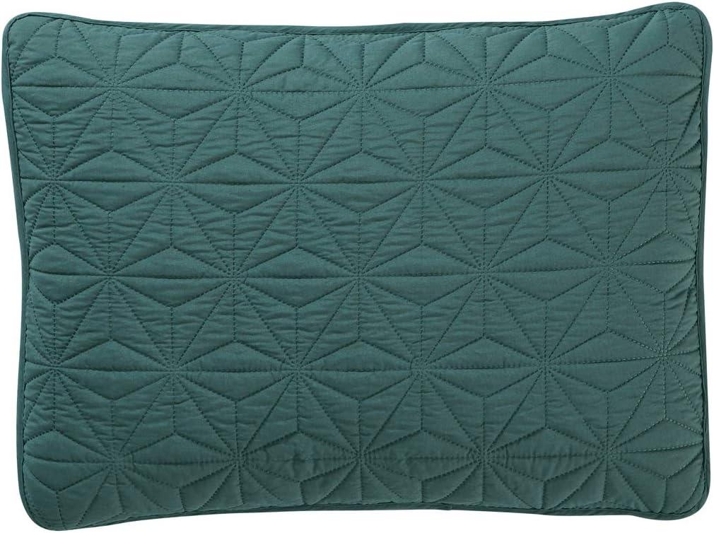 3pc Kaleidoscope Embossed Geometric Quilt Set - VCNY