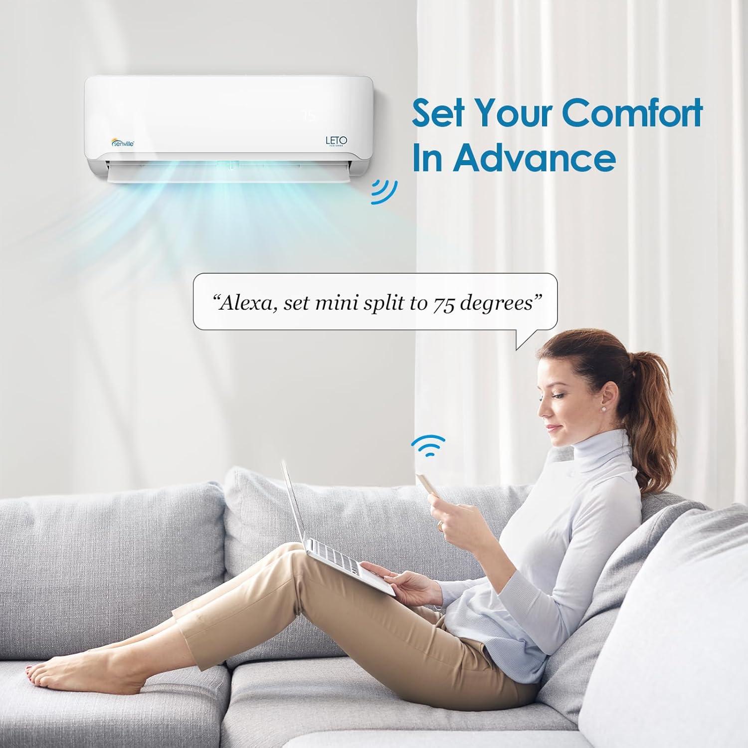 Senville 36000 Btu Mini Split Air Conditioner - Heat Pump - Senl/36cd