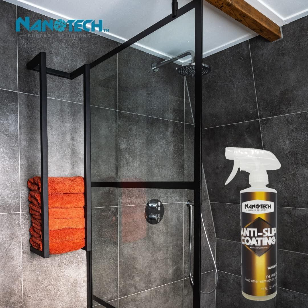 Nanotech Surface Solutions Anti-Slip Coating, Bonds in Seconds, for Polished Granite, Porcelain & Ceramic Tile Floors For Both Indoor And Outdoor Use - 1 Gallon (128 Oz.)