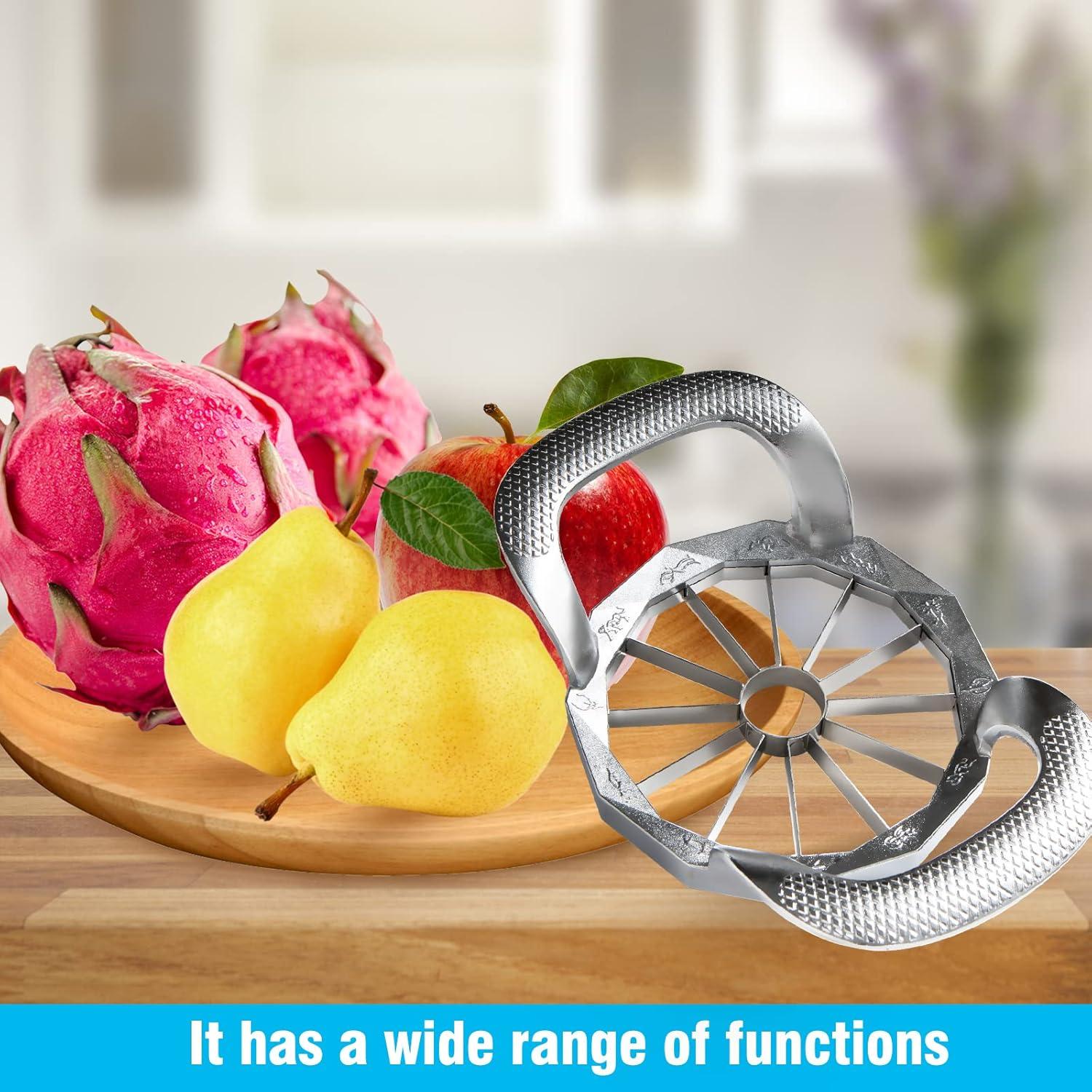 Apple Slicer, HEAVY DUTY Apple Corer, 8-Blade Stainless Steel Apple Cutter Divider Pitter ，Sturdy and Sharp