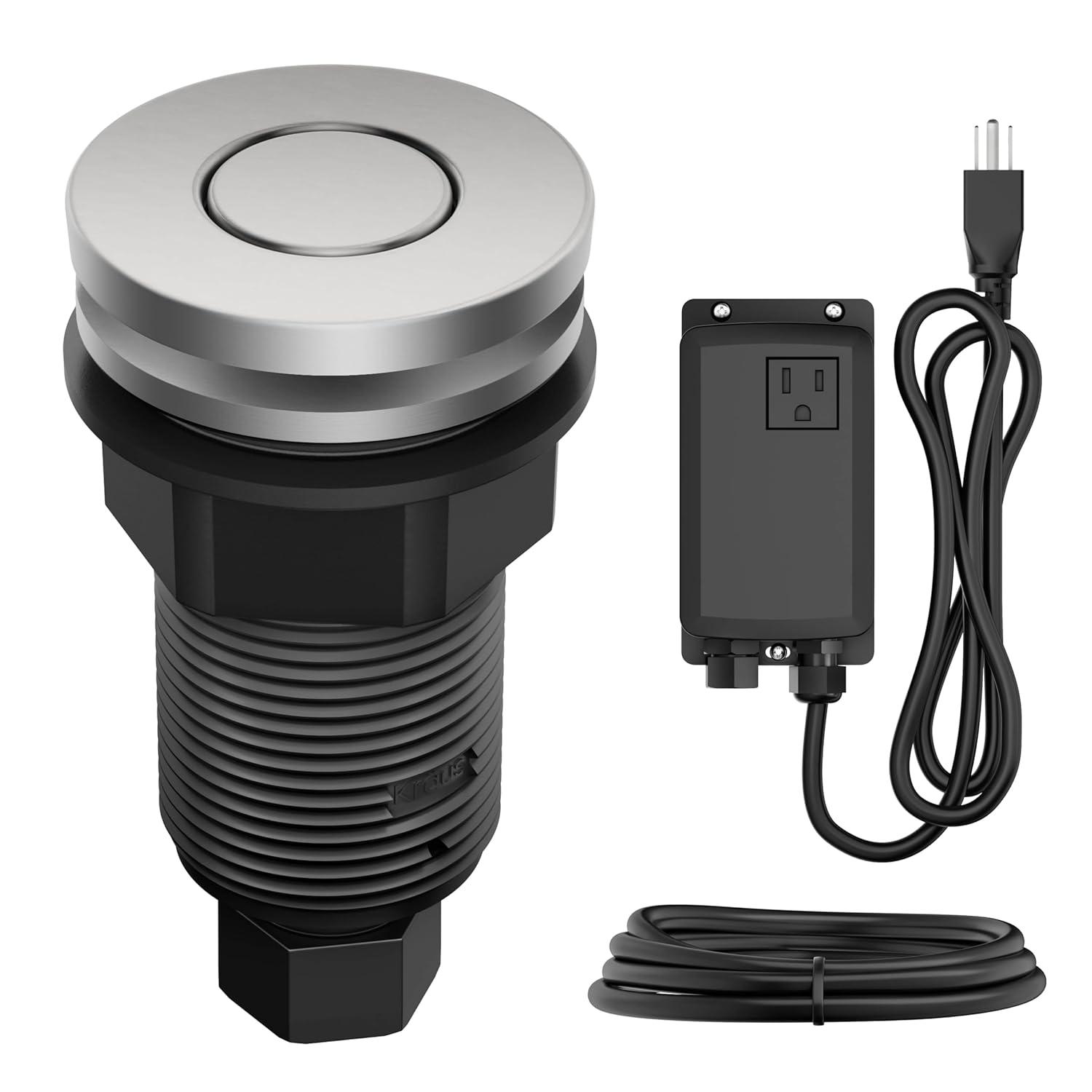 Kraus WasteGuard Stainless Steel Air Switch