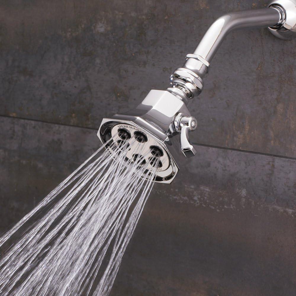 Speakman Polished Chrome Wall Mounted Multi-Function Shower Head