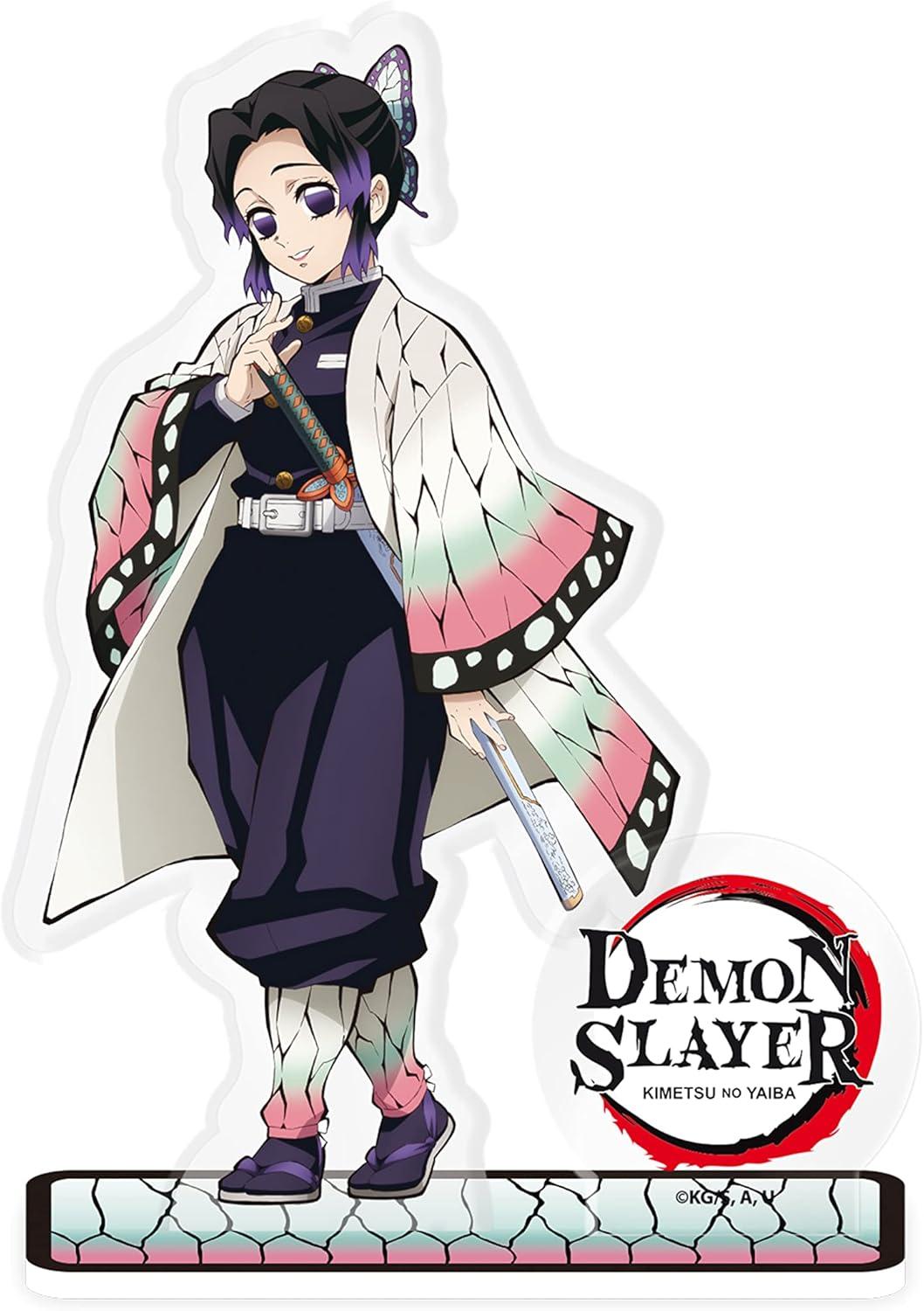 Shinobu Kocho Demon Slayer Acrylic Figurine with Butterfly Base