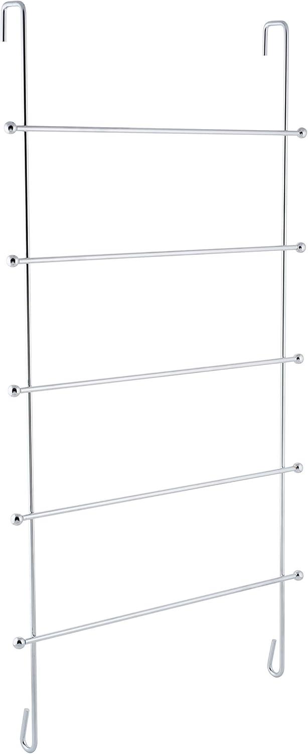 Chrome Over-the-Door 5-Bar Towel Rack