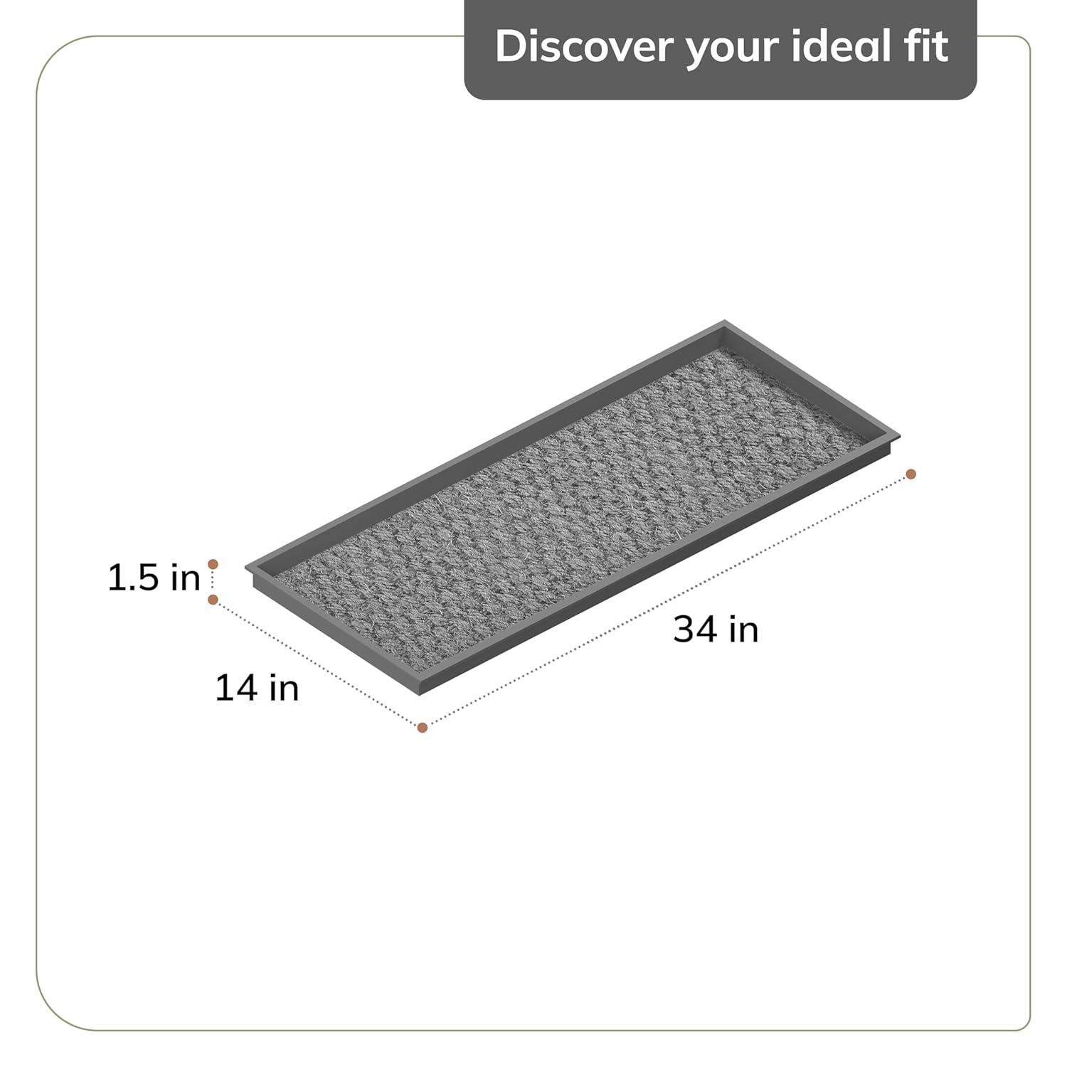 Anji Mountain Eco-Friendly Rubber Boot Tray for Muddy Shoes, Garden Tools, and Pet Supplies (Available in Multiple Sizes)