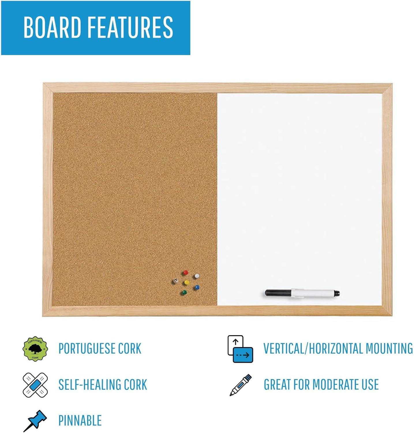 Combo Cork and Dry-Erase Board