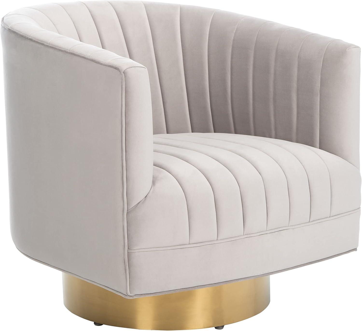 Josephine Swivel Barrel Chair  - Safavieh