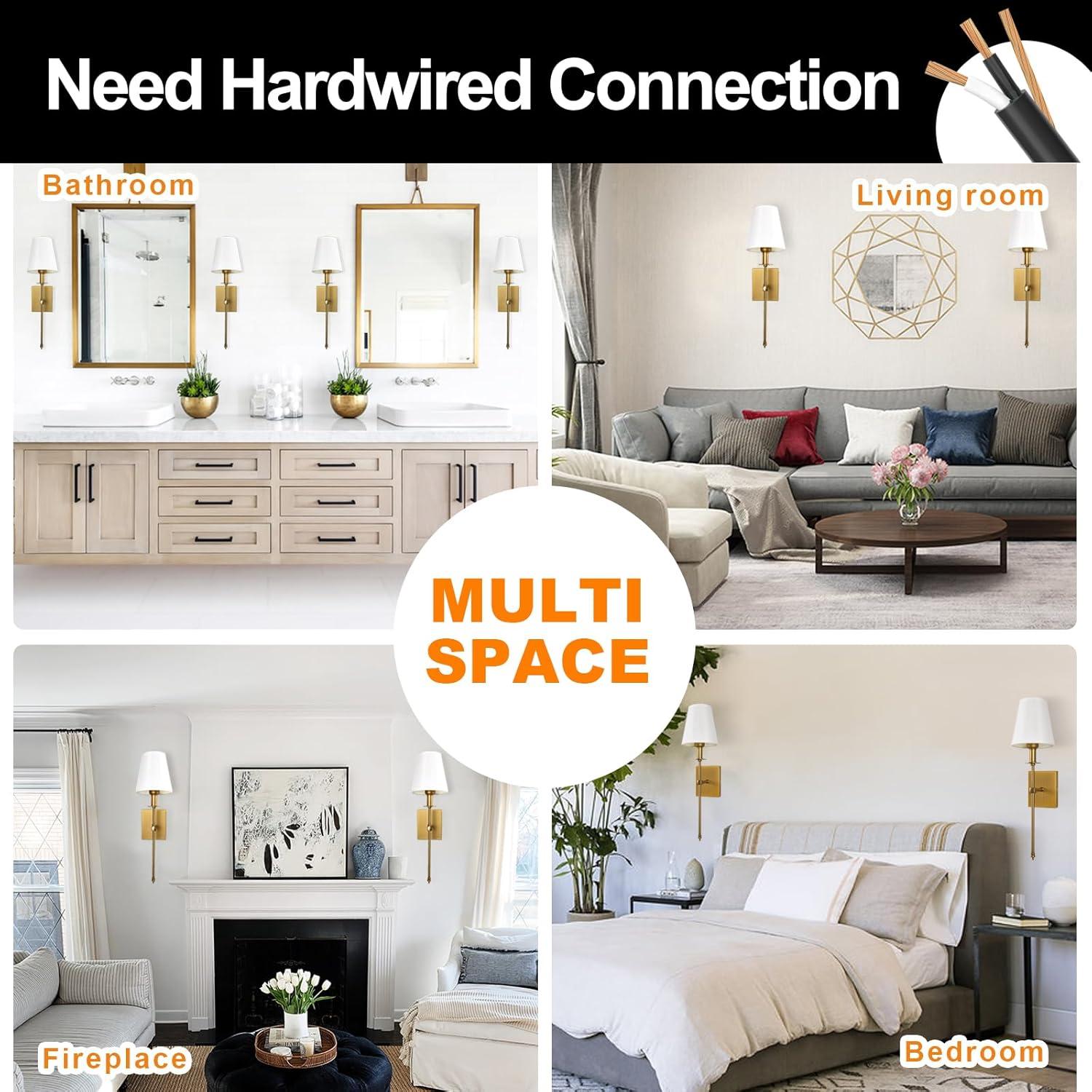 Battery Operated Black Wall Sconce Set Of 2,not Hardwired Fixture Wireless Wall Light ,dimmable Picture Sconces Cordless ,Easy To Install Battery Powered Lamp,for Bedroom, Lounge, Farmhouse Gallery