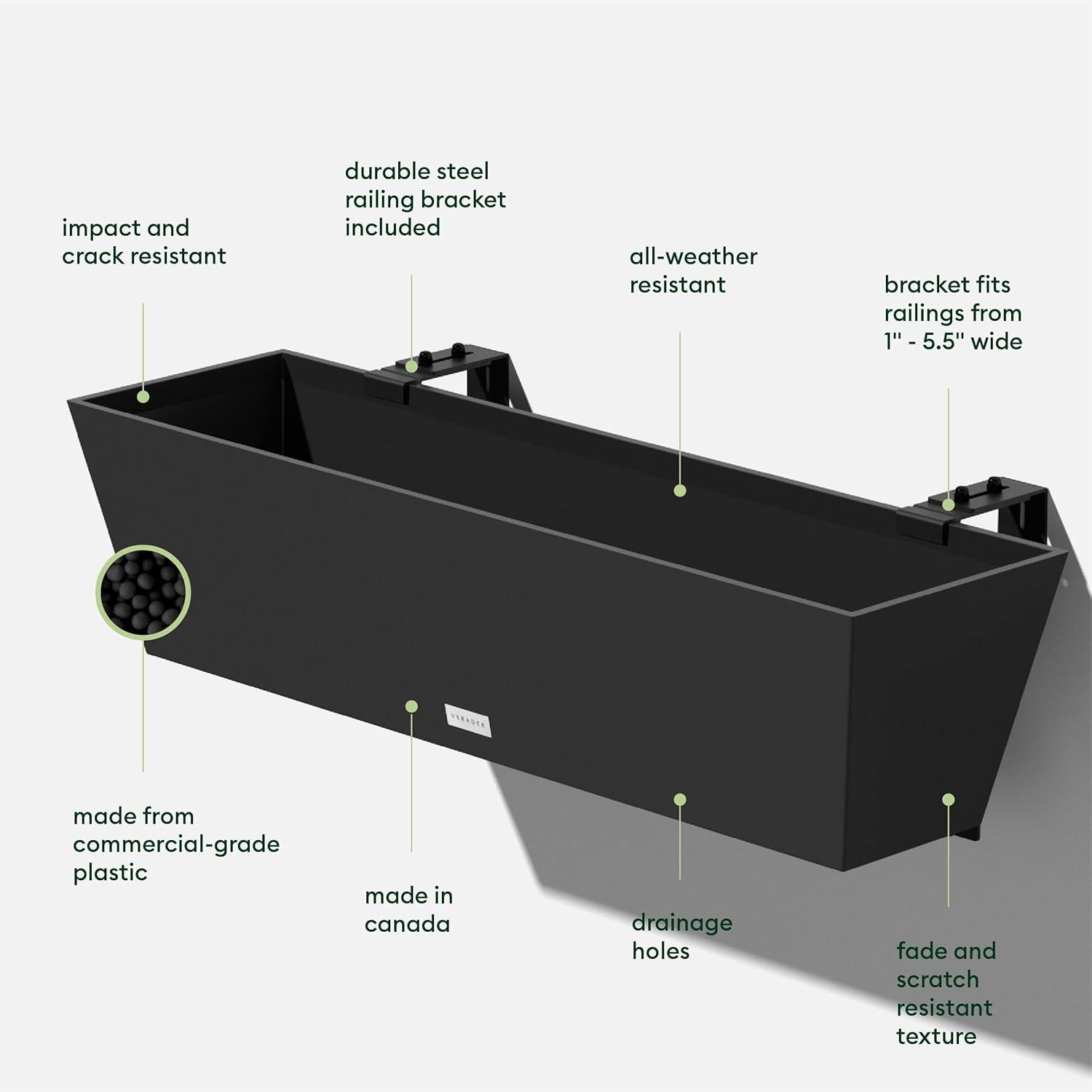 Veradek Pure Series Railing Planter & Reviews | AllModern