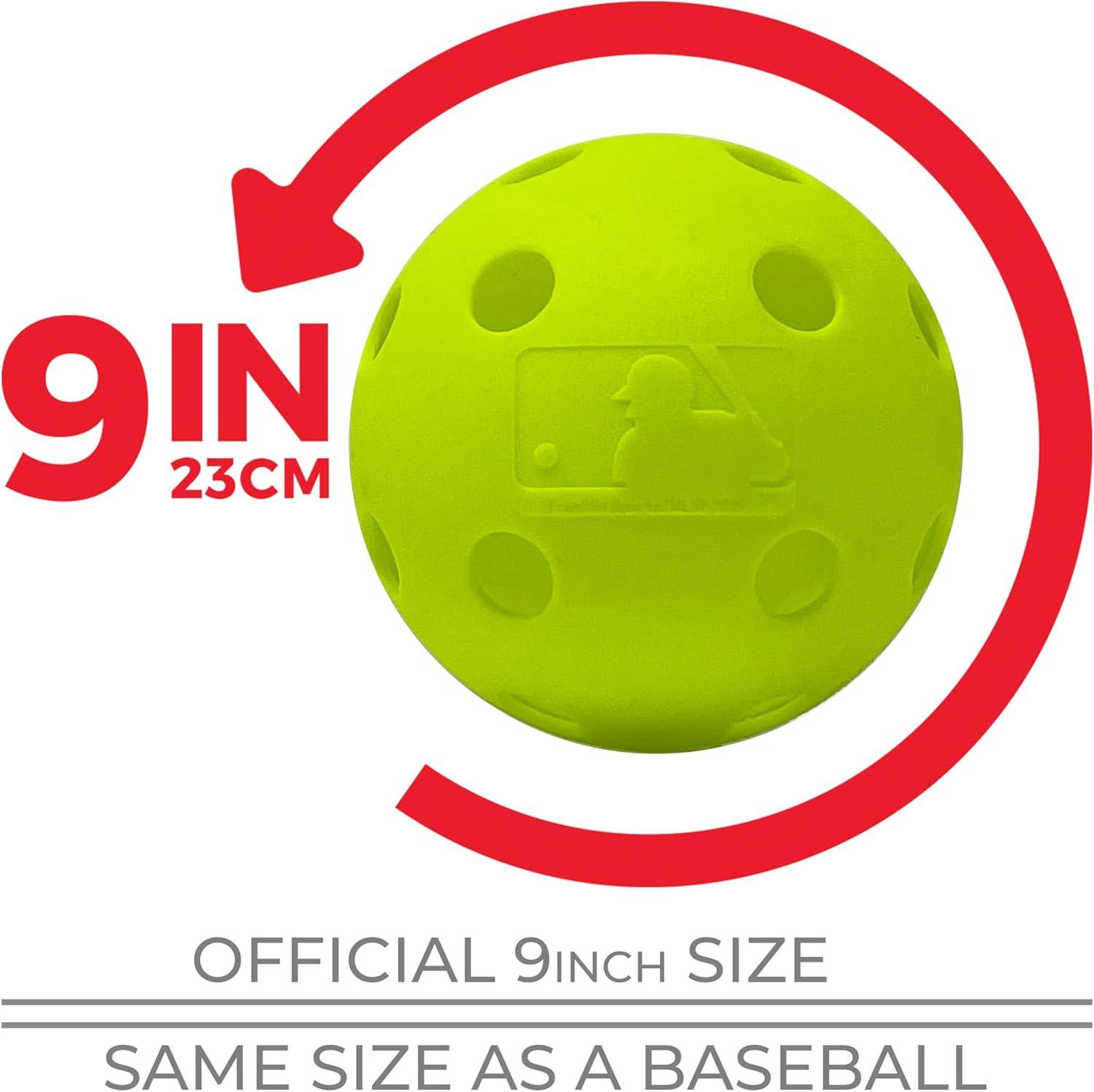 Franklin Sports Indestruct-A-Ball Plastic Batting Practice Baseballs, Softballs + Golf Balls - Training Packs