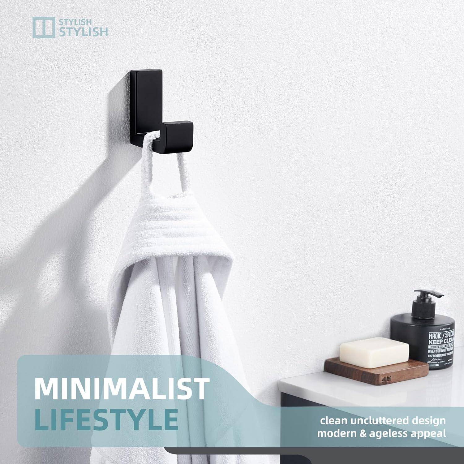 AngleSimple Stainless Steel Bathroom Wall Mounting Robe Hook KA083