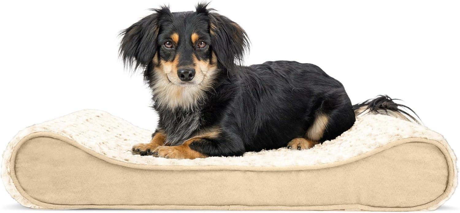 FurHaven Ultra Plush Luxe Lounger Orthopedic Foam Contour Dog Bed