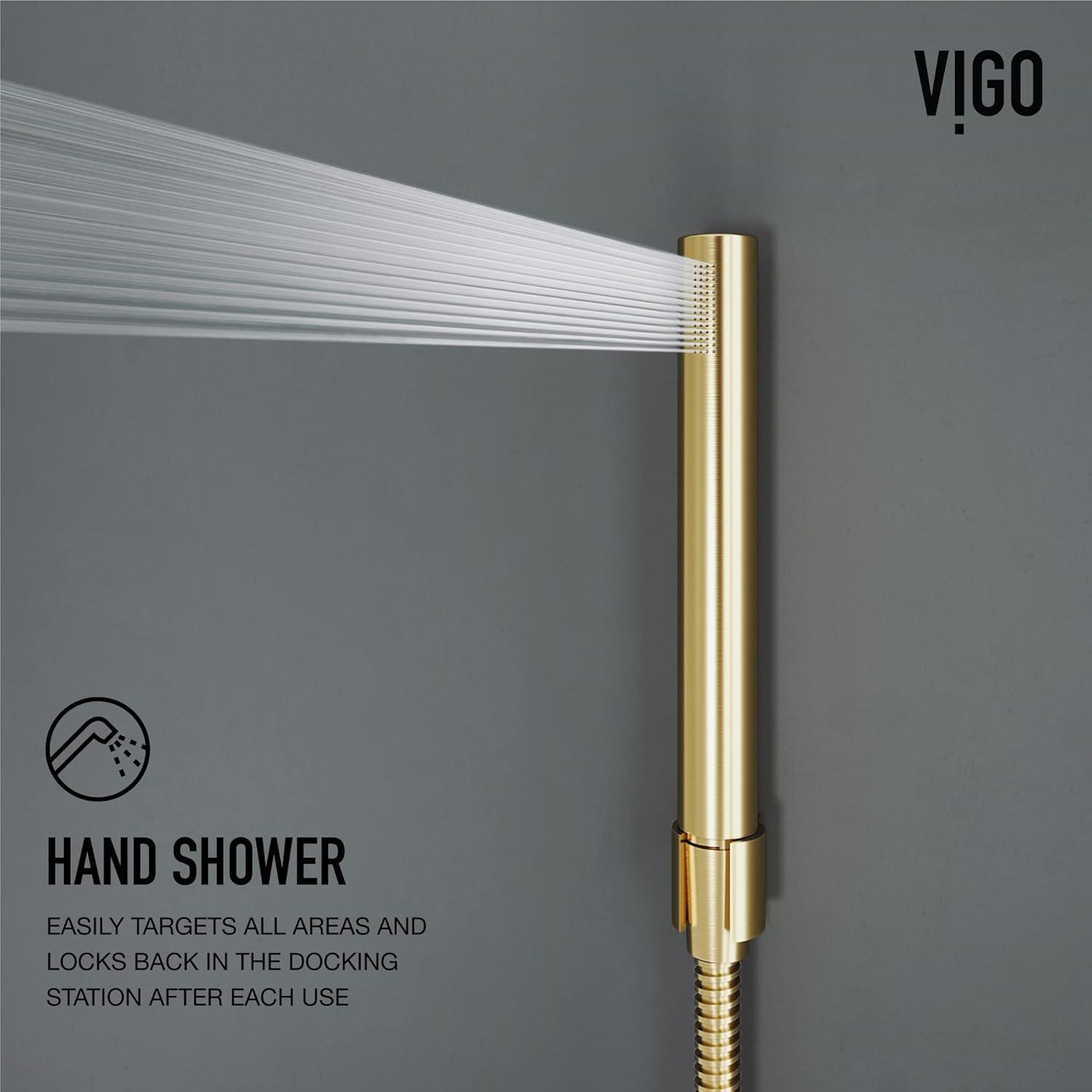 Ellington 59" H X 6" W EZDivert™ 4-Jet Shower System with Hand Shower Wand & Adjustable Shower Head