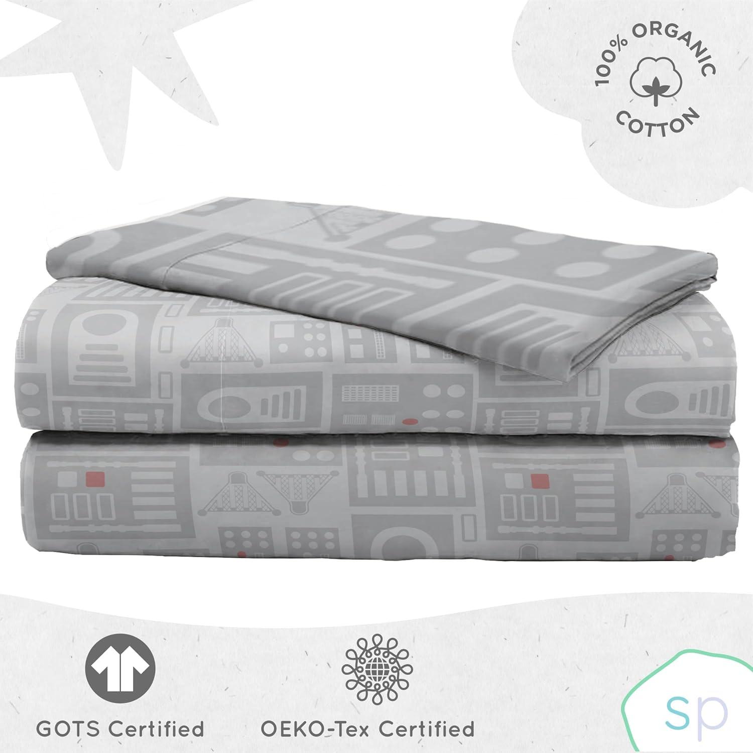 Saturday Park Saturday Park Ombre Butterflies 100% Organic Cotton Sheet Set