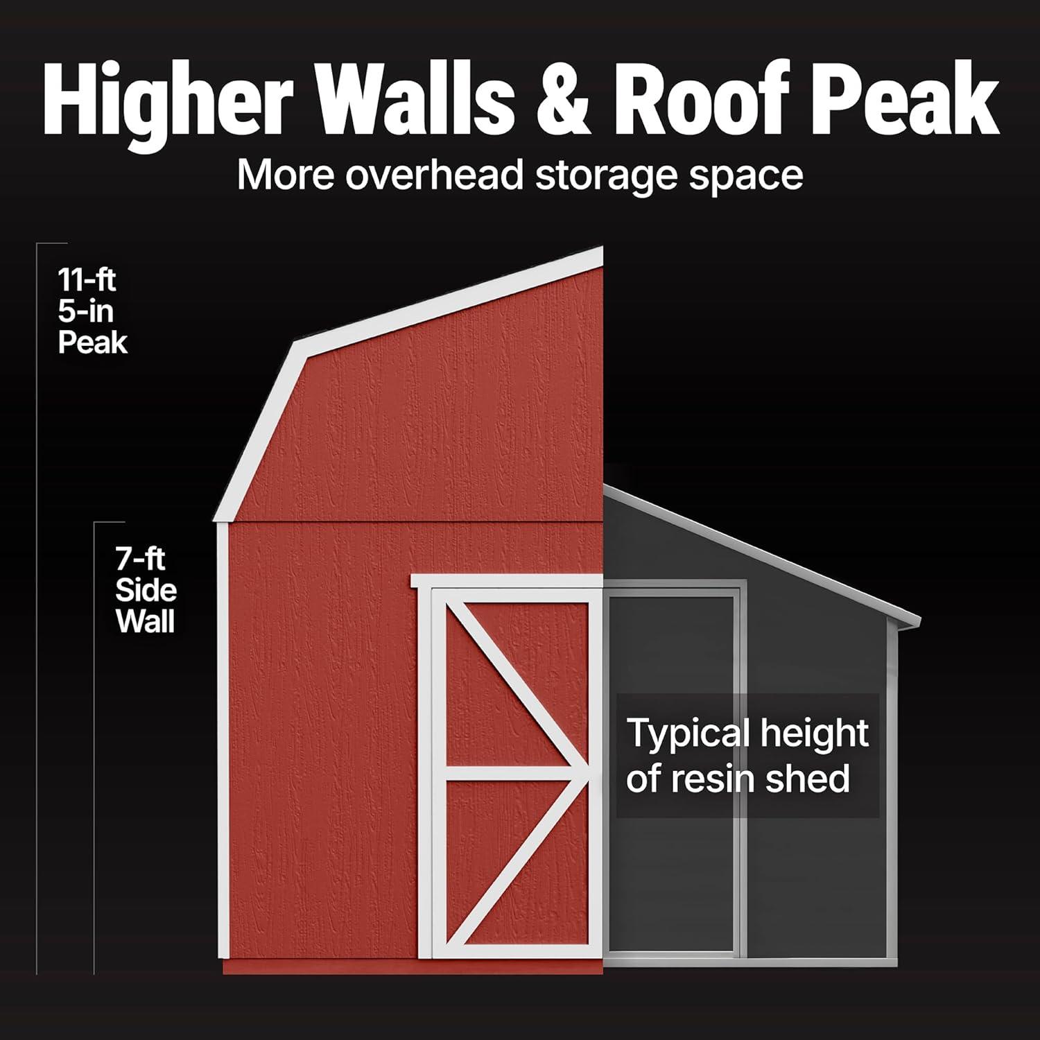 Handy Home Hudson Wood Storage Shed