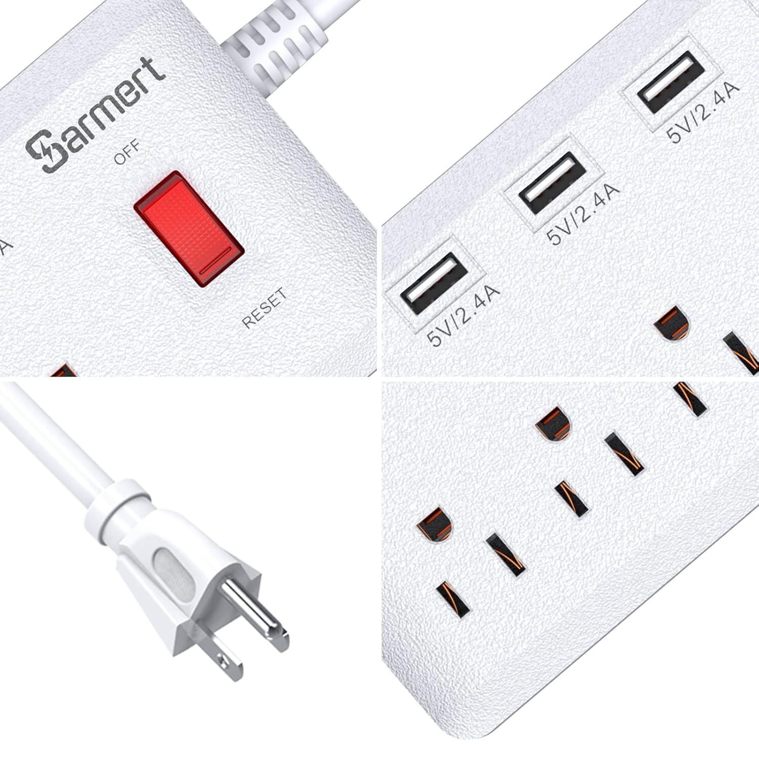 Tripp Lite TLP664USBB Protect It! 6-Outlet Surge Protector with 4 USB Ports, 6ft Cord