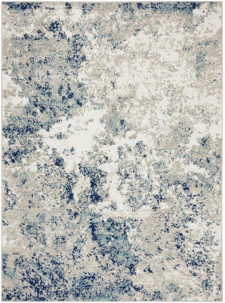 Luxe Weavers Beverly Collection Blue 8x10 Modern Abstract Area Rug