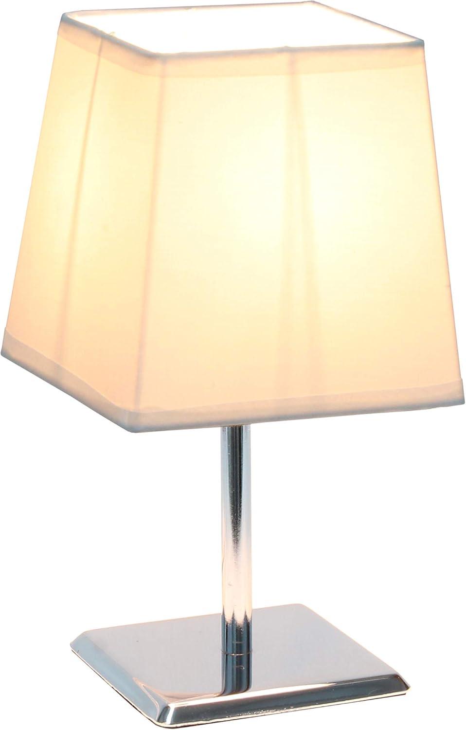 Mini Table Lamp with Squared Empire Fabric Shade - Simple Designs