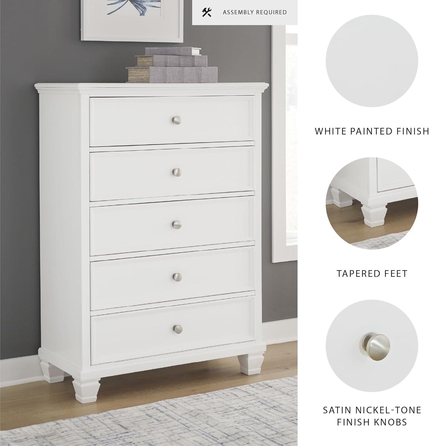 Fortman White Chest of Drawers
