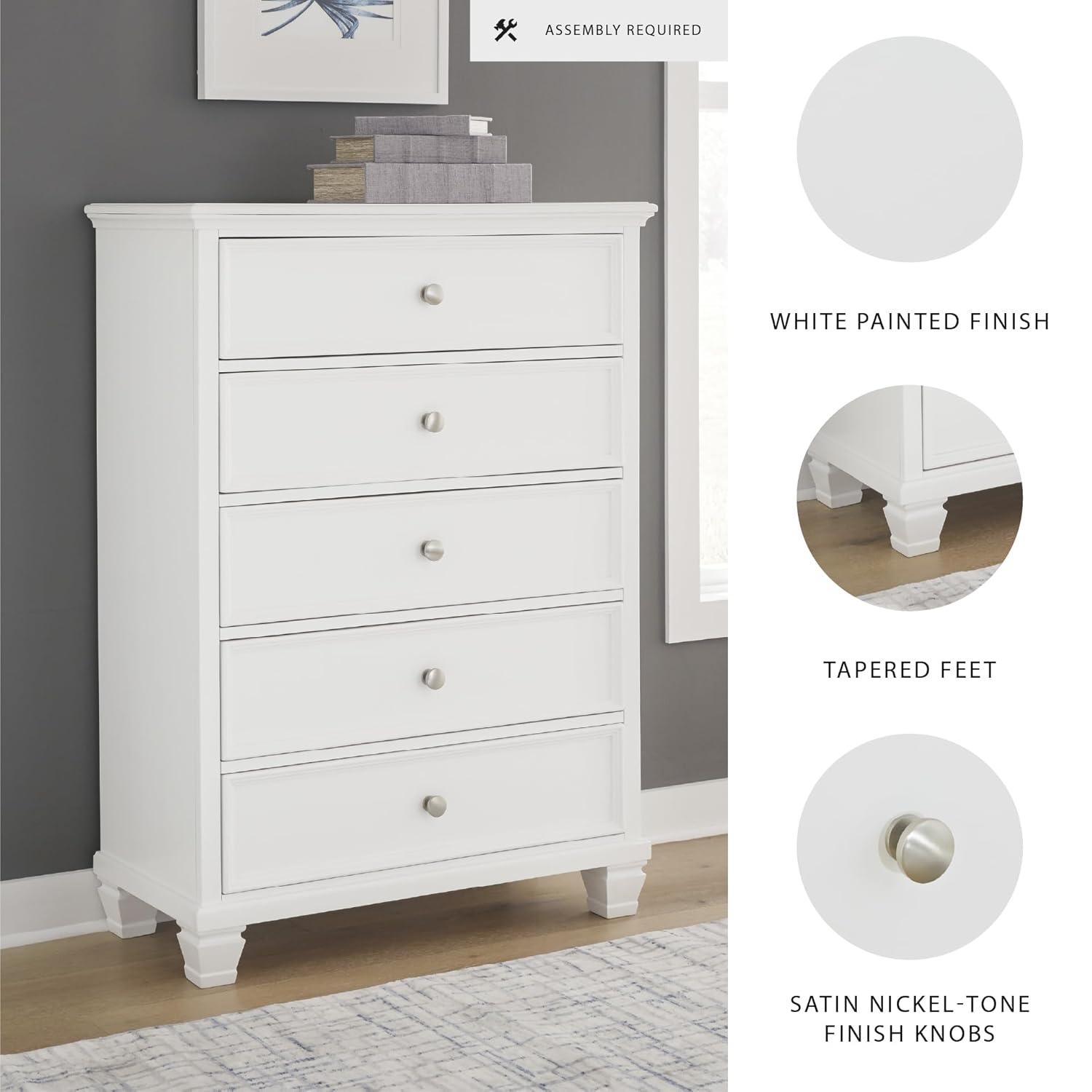 Fortman White Chest of Drawers