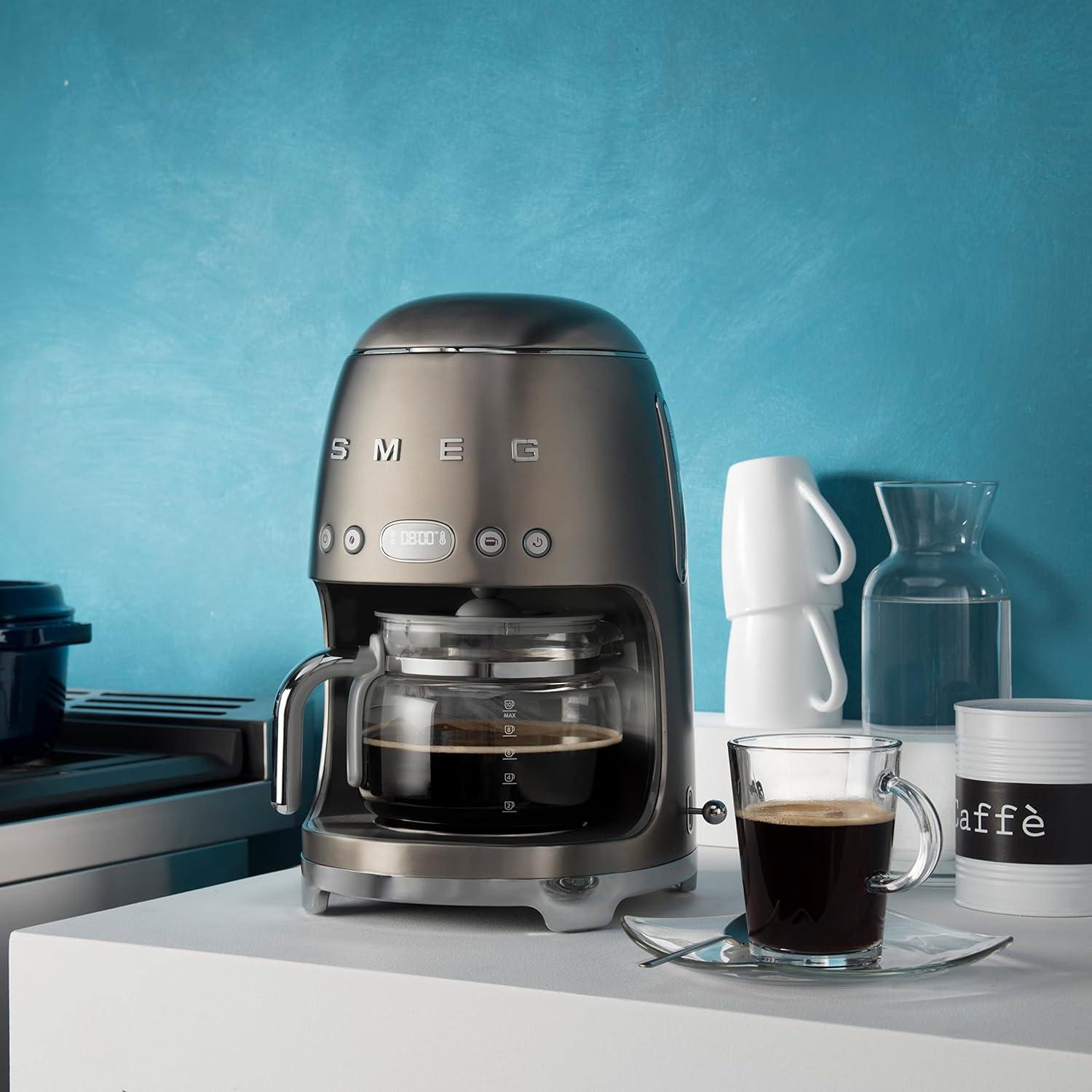 SMEG Stainless Steel Retro Drip Coffee Maker