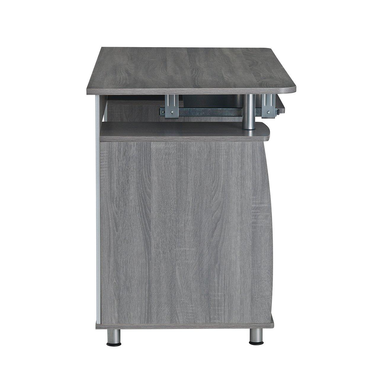 Complete Workstation Computer Desk with Storage, Keyboard Tray - Techni Mobili