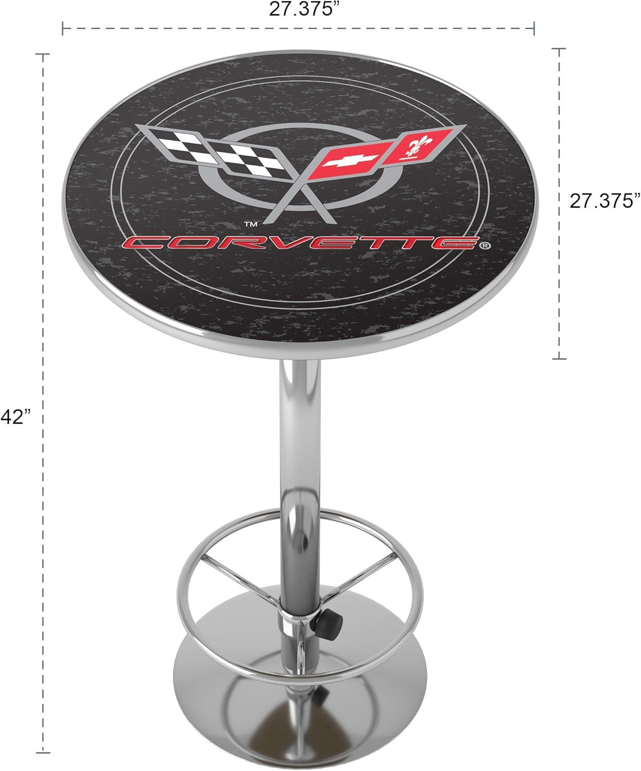 Trademark Global Round Metal Base Dining Table