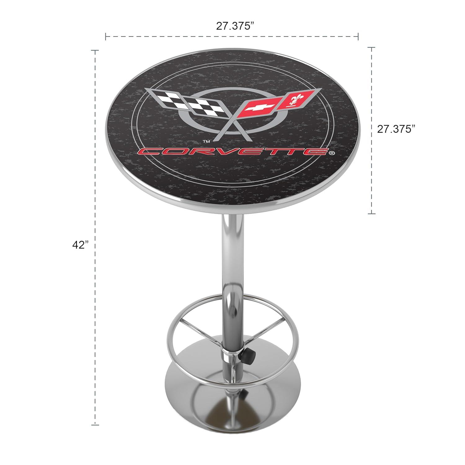 Trademark Global Round Metal Base Dining Table