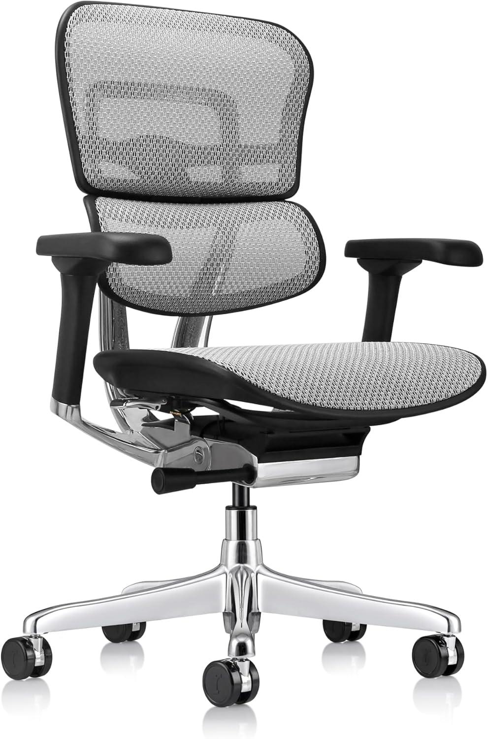 Eurotech Seating Ergohuman Mesh Managers Chair, Mid Back, Grey