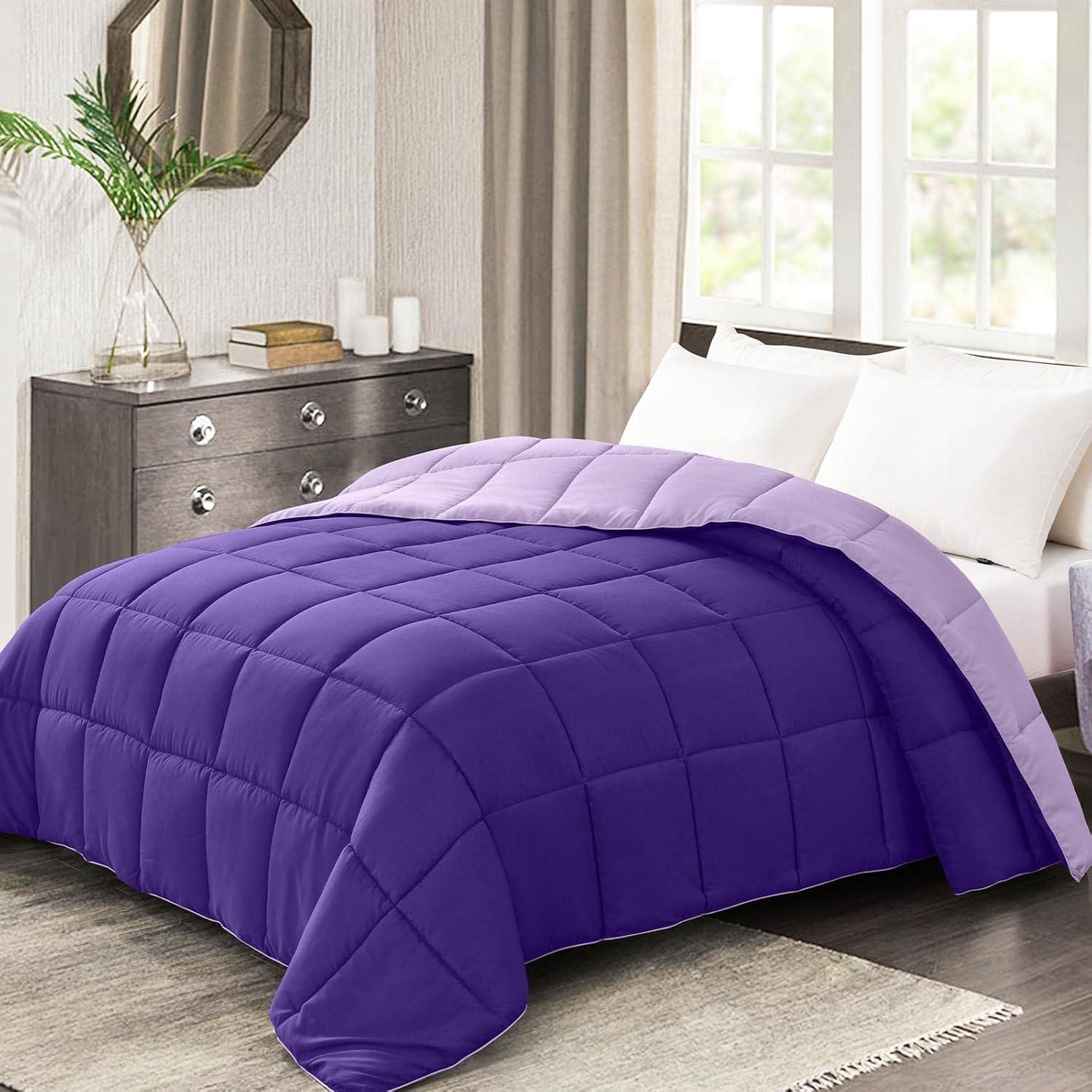 Bedding Comforter Duvet Plum - Queen