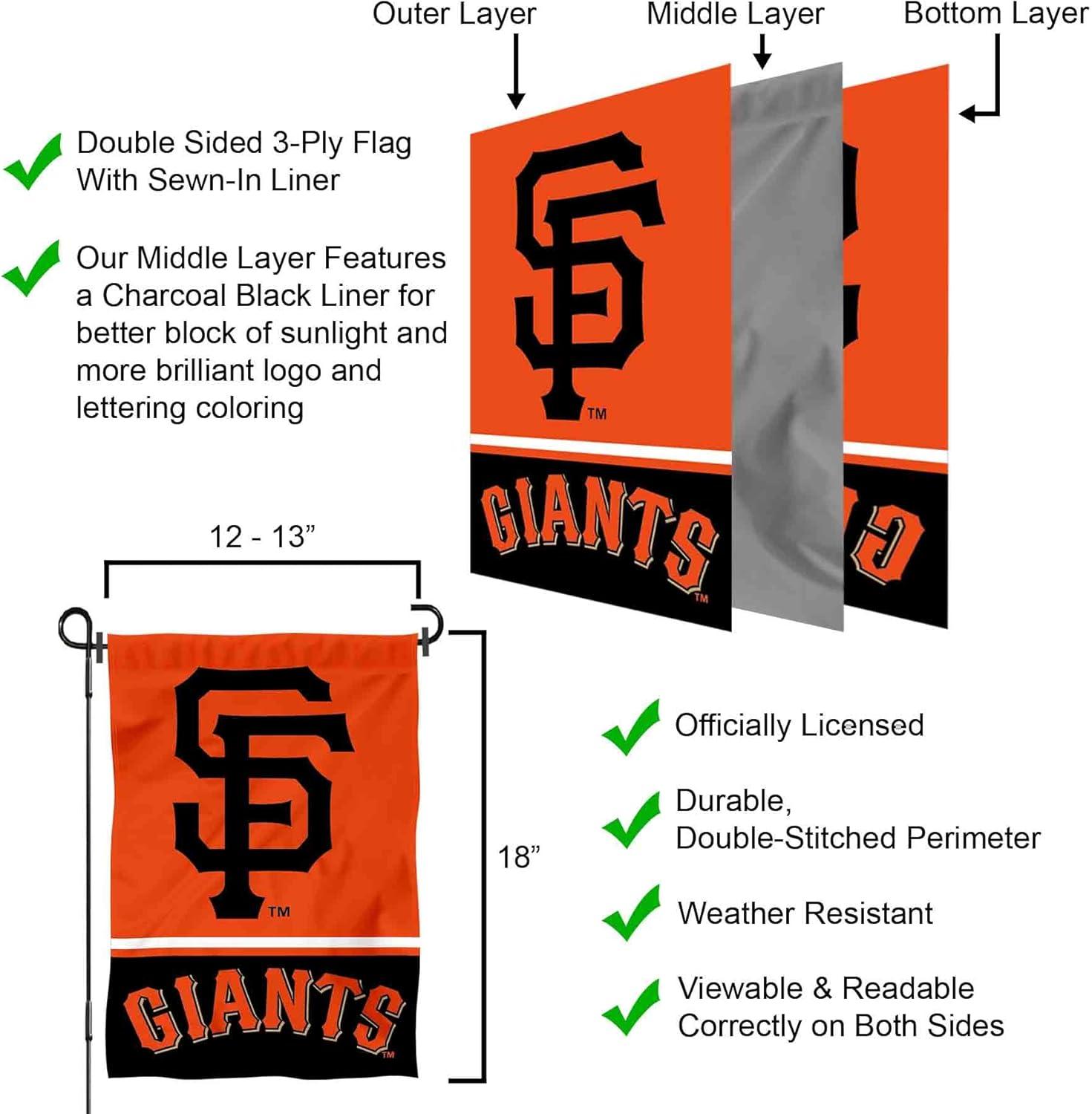 San Francisco Giants Patriotic Polyester Garden Flag