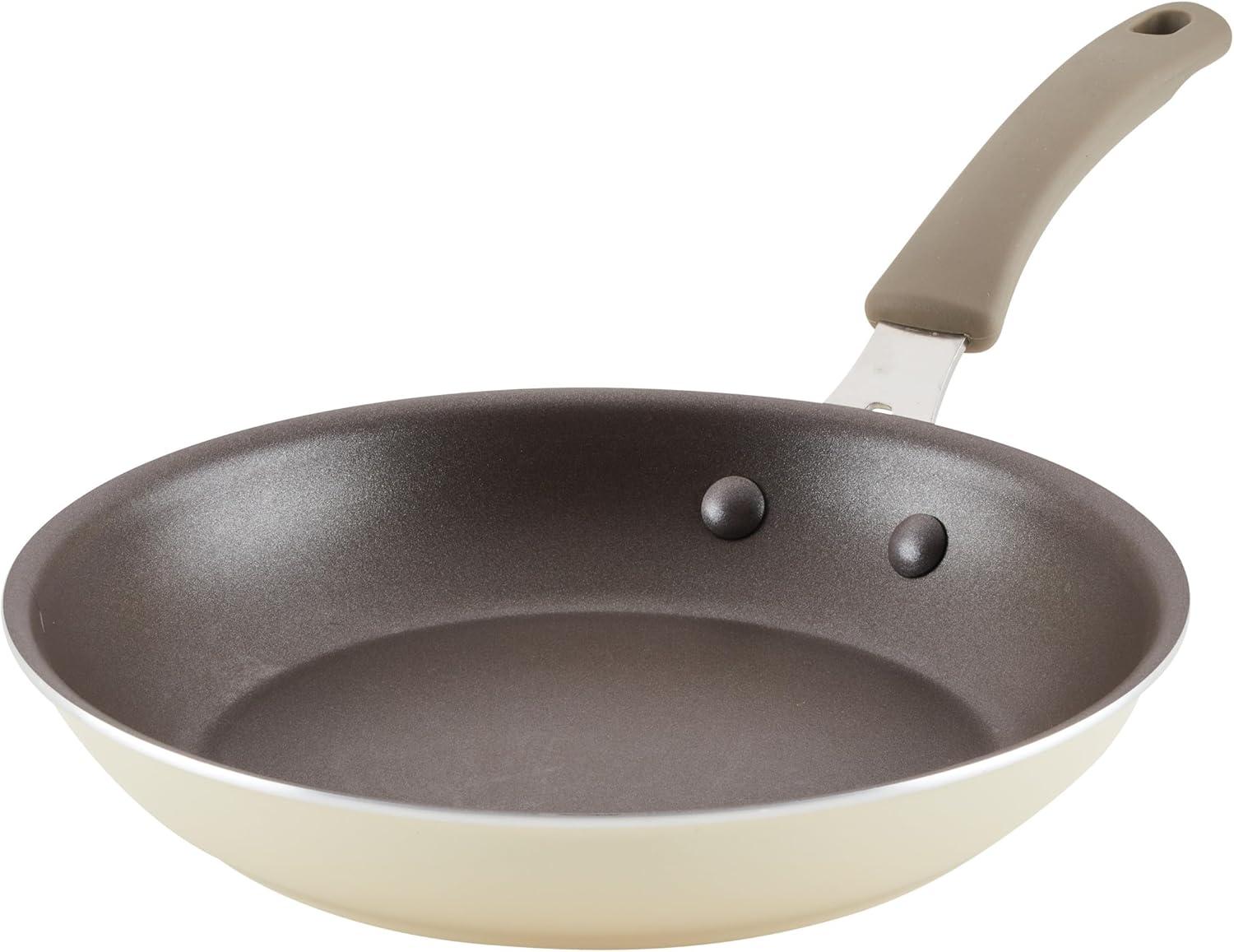 Rachael Ray Cook + Create 14" Aluminum Nonstick Frying Pan, Almond