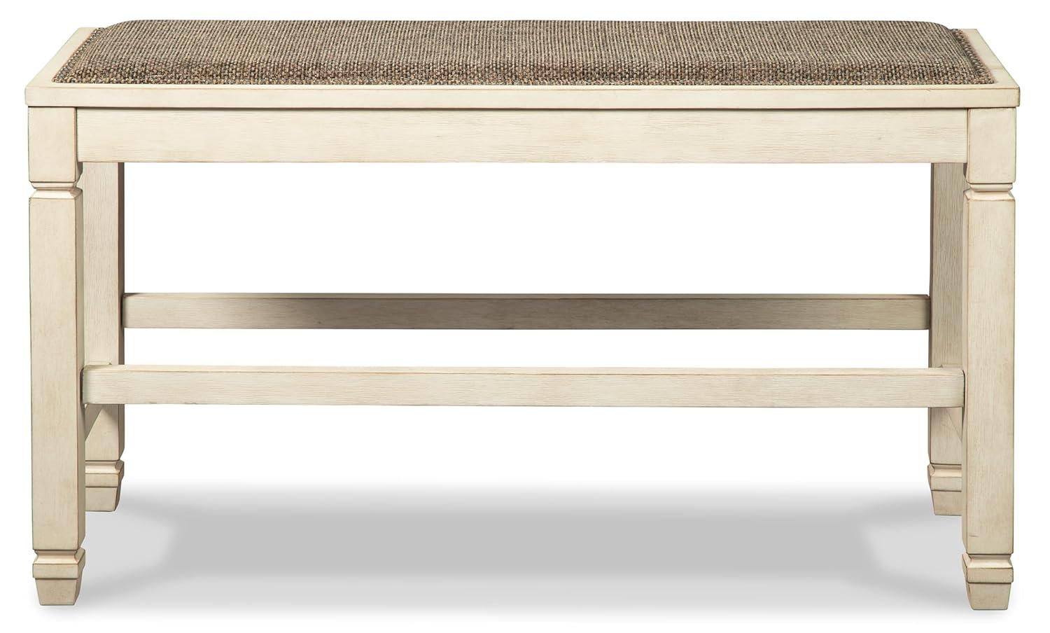 Bolanburg Counter Height Dining Room Bench Antique White - Signature Design by Ashley