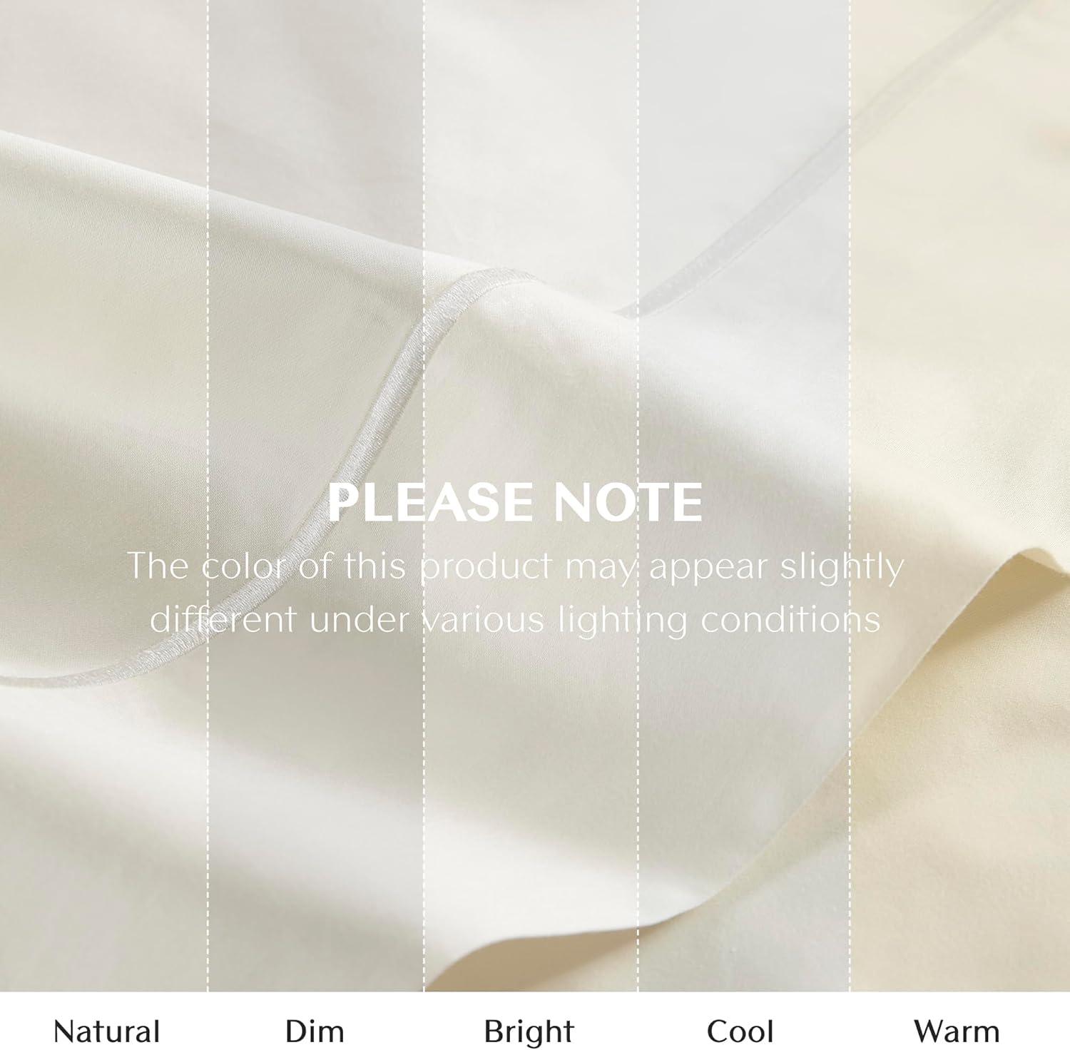 Croscill Luxury Egyptian 500TC Cotton Sheet Set in Ivory Queen