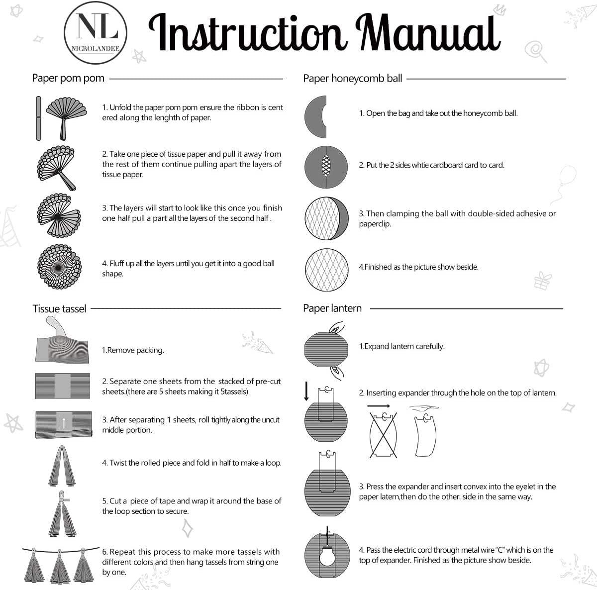 AIM & GGKK Paper Pom Poms Gold Gradient Navy Blue and White Tissue Hanging Paper Pom Poms,Flower Ball Wedding Birthday Party Decoration(12pcs)