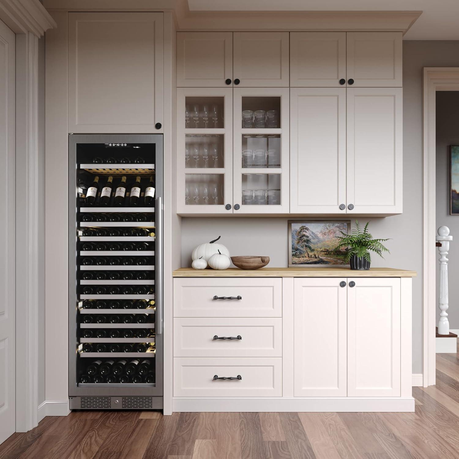 Avallon Awc243tszlh 24" Wide 150 Bottle Capacity Built-In Or Free Standing Wine Cooler -