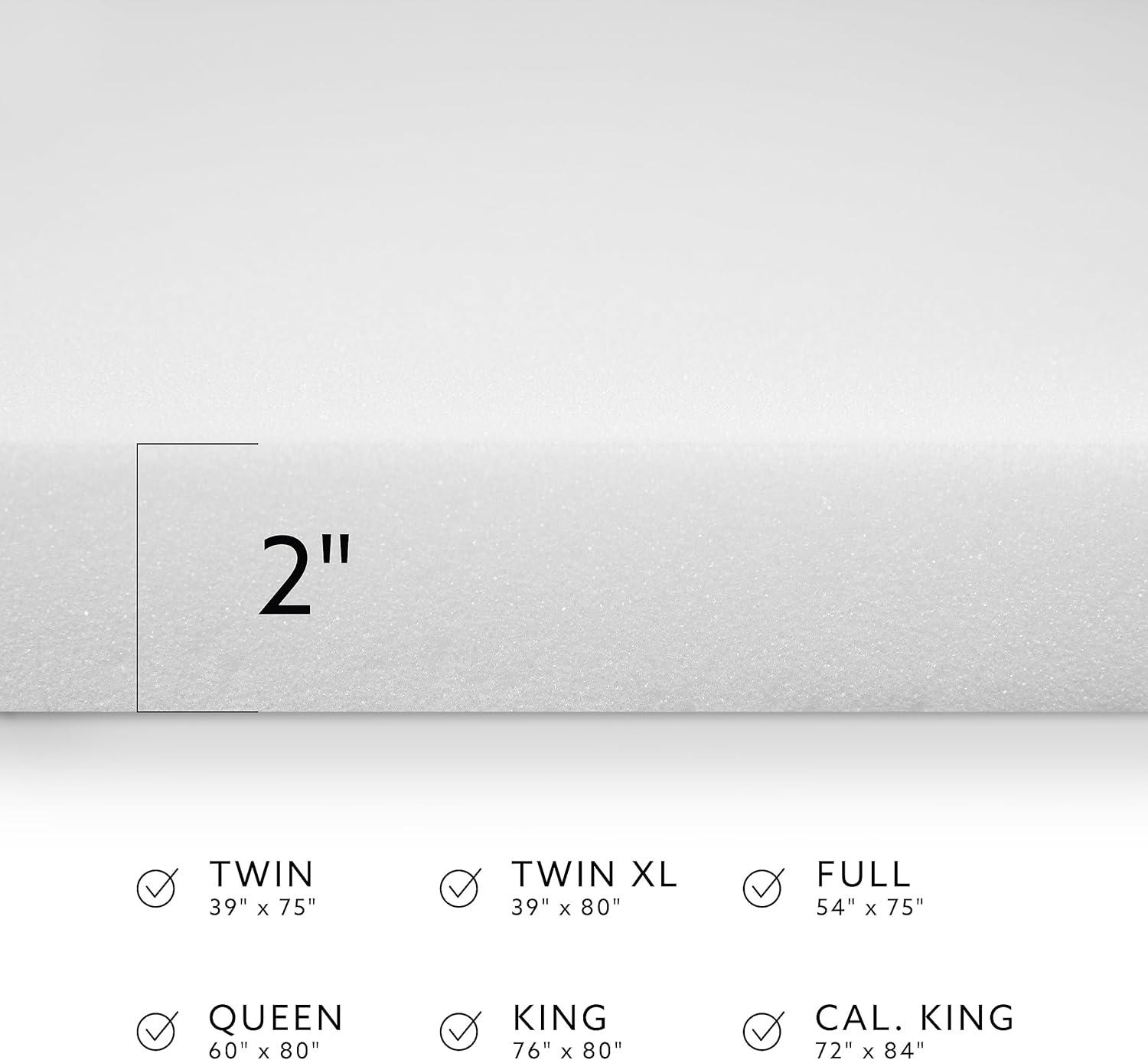 SensorPEDIC 2'' Memory Foam Mattress Topper