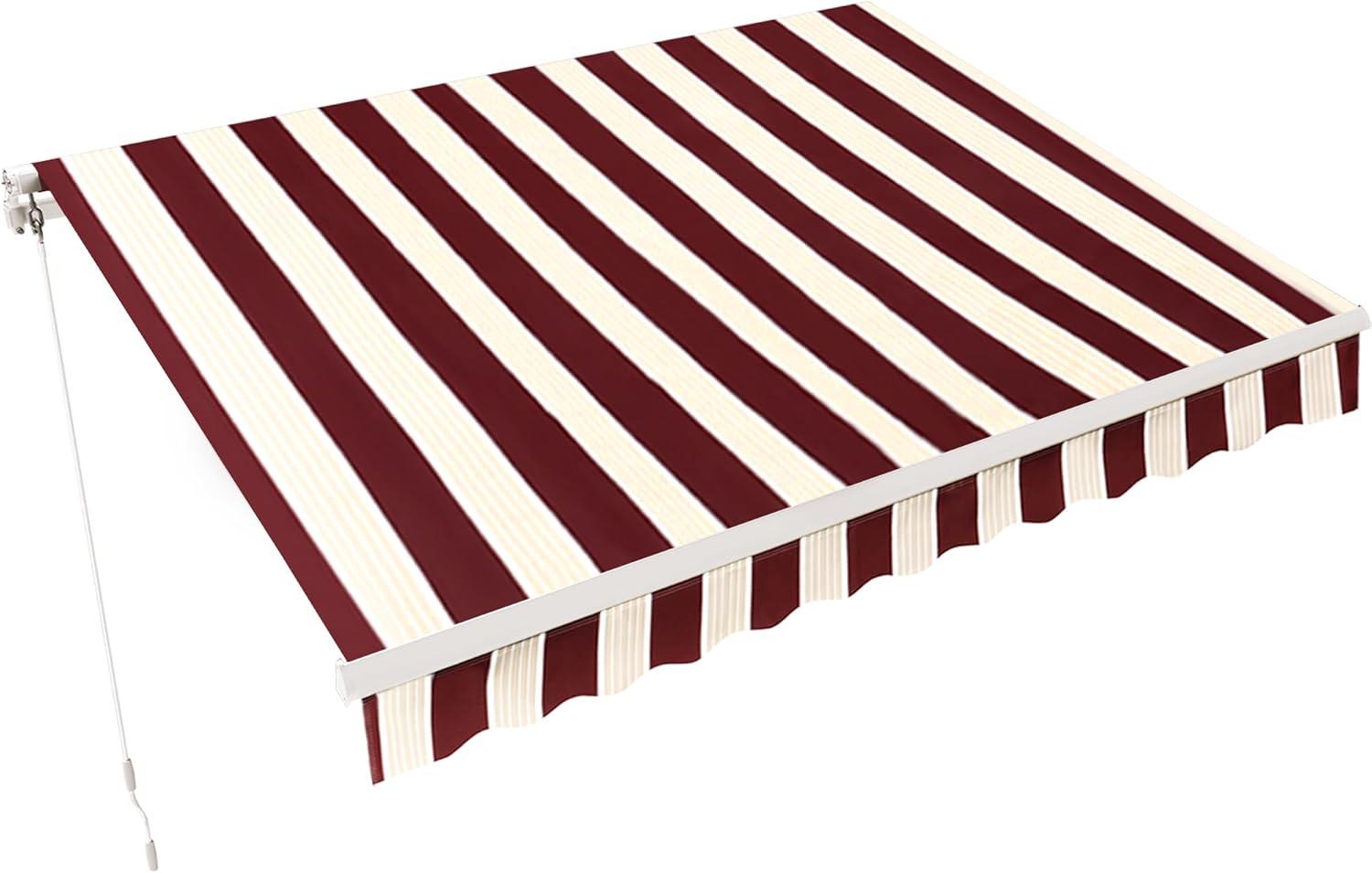 Newacme LLC Freeport Park Alvin 10 ft. W x 8 ft. D Retractable Patio Awning
