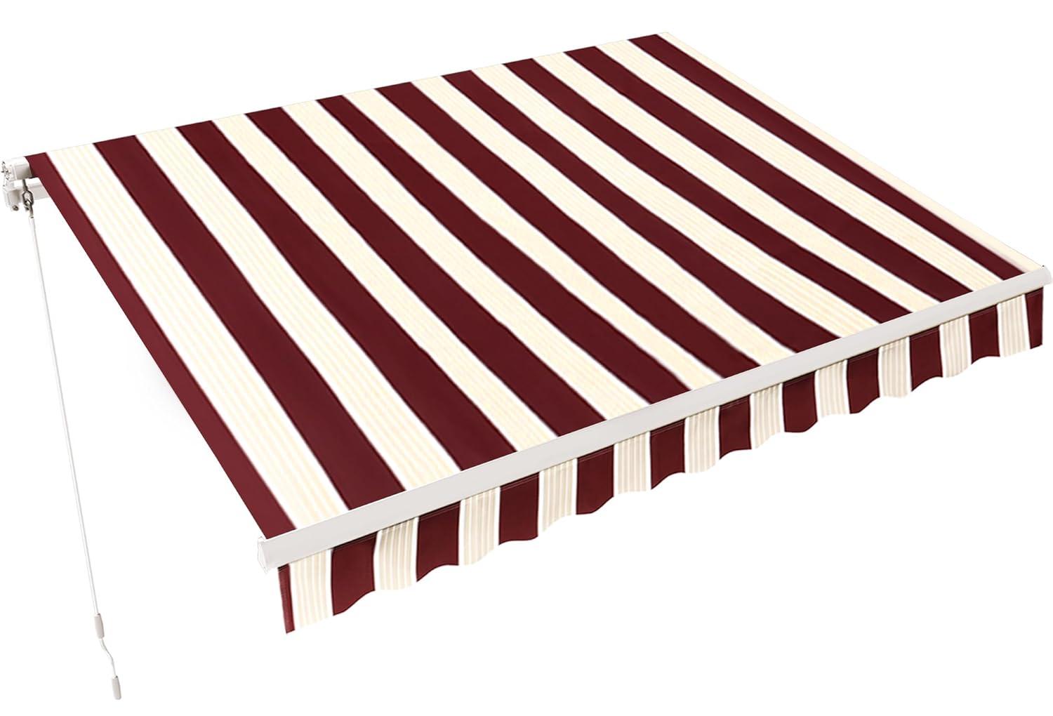 Newacme LLC Freeport Park Alvin 10 ft. W x 8 ft. D Retractable Patio Awning