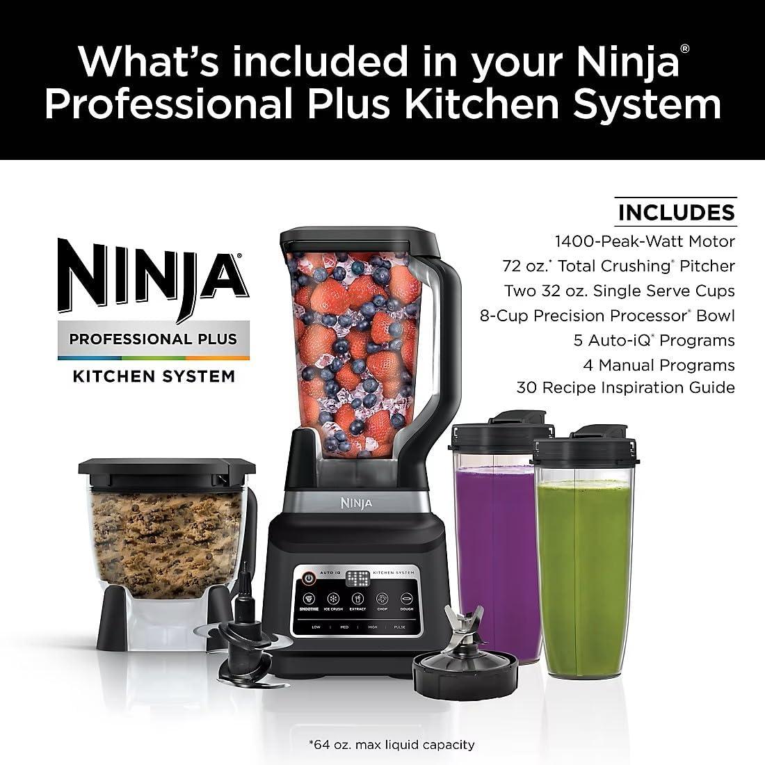 Ninja BN805A Kitchen Blender System and 8-Cup Food Processor