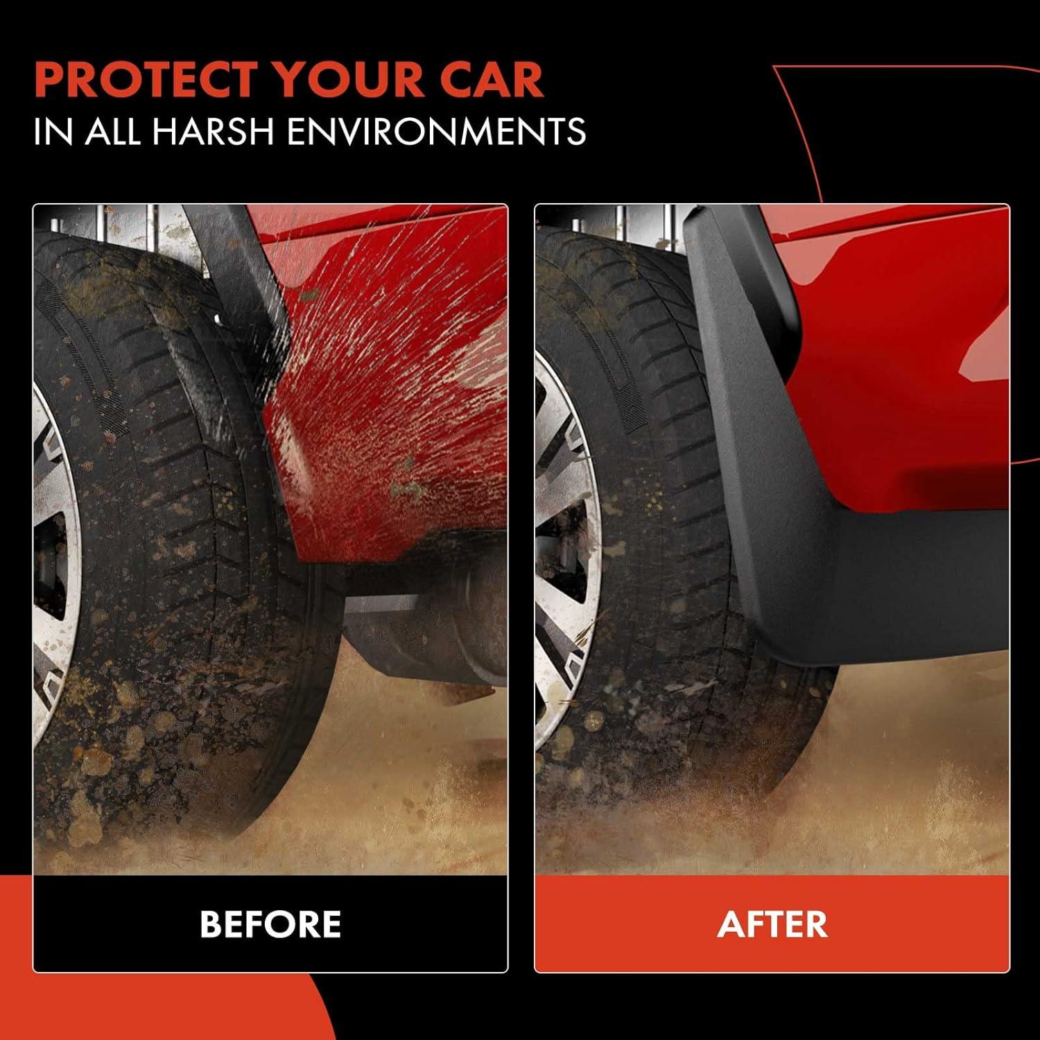 A-Premium Splash Guards Mud Flaps Replacement for Dodge Challenger 2015-2019 (Not for Widebody Coupe) Front and Rear 4-PC Set