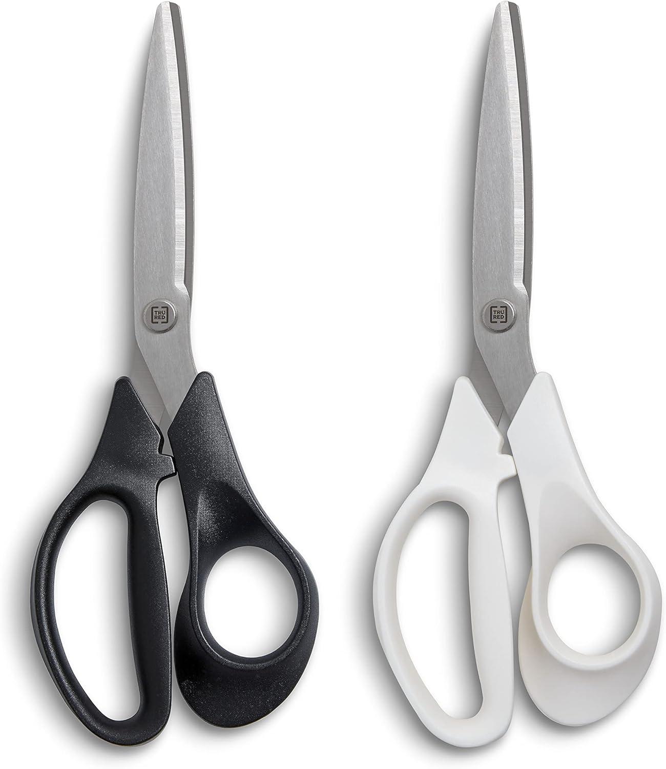 TRU RED 8 Stainless Steel Scissors Straight Handle TR55030